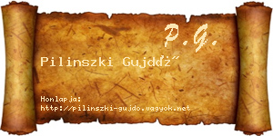 Pilinszki Gujdó névjegykártya